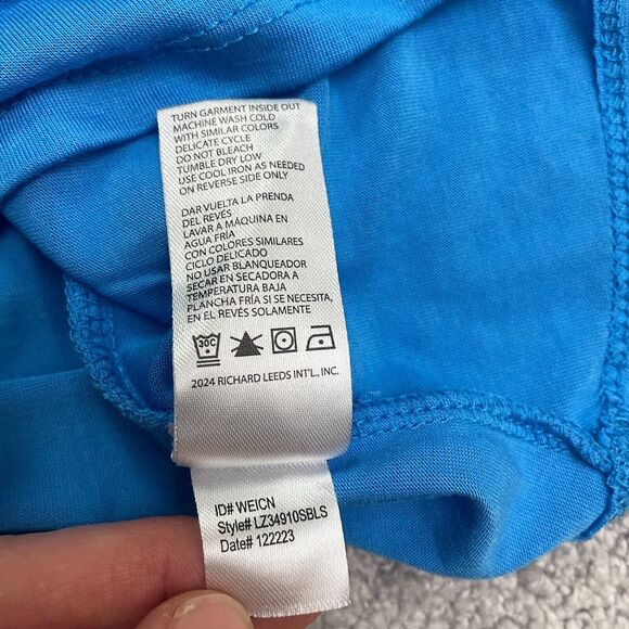 Disney Pride Collection Stitch Graphic Tank Top Womens XS Blue LGBTQIA Sleepwear - Picture 5 of 11